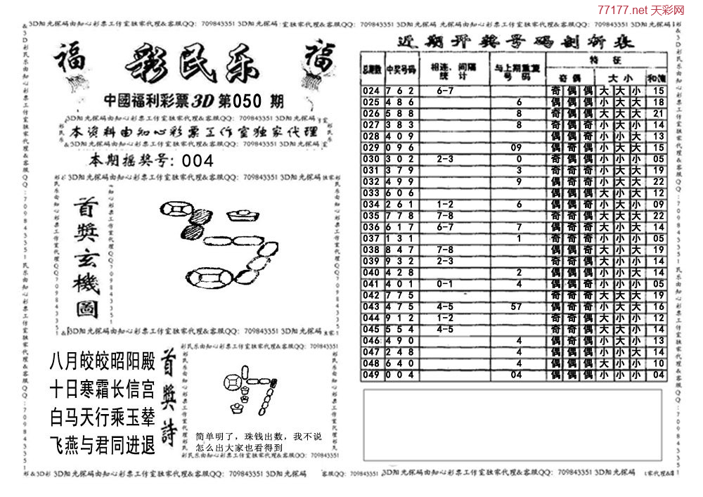 3d第25年050期彩民乐